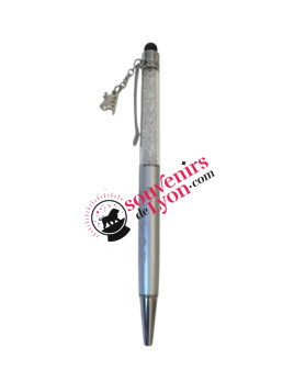 Touch Ball Pen Lyon Charm Silver 1 on souvenirsdelyon.com