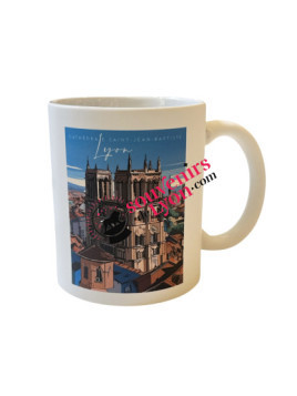 Mug Lyon Cathédrale Saint-Jean-Baptise chez Souvenirsdelyon.com
