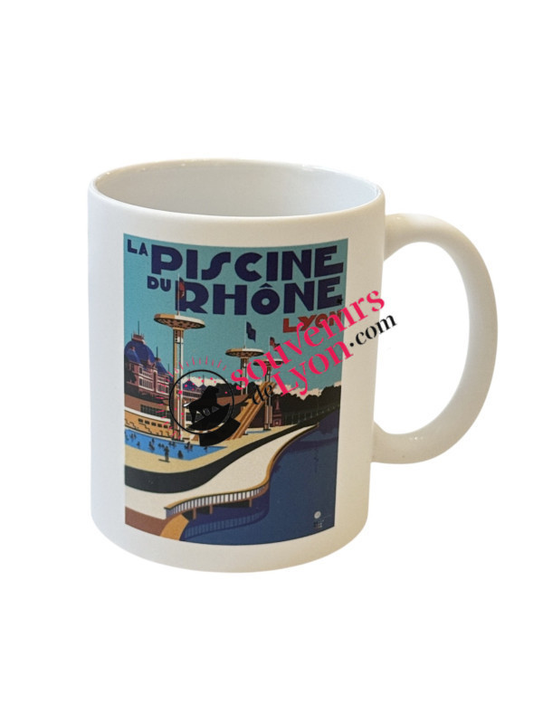 Lyon Rhône's Swimming Pool mug on souvenirsdelyon.com
