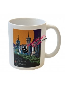 Mug Lyon Basilique Notre-Dame de Fourvière chez Souvenirsdelyon.com