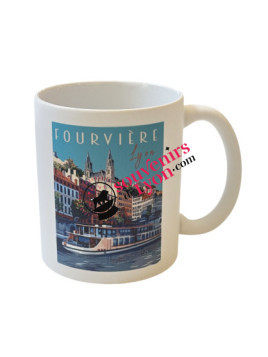 Lyon Fourvière and the Old Lyon mug at souvenirsdelyon.com