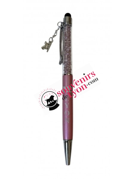 Stylo Lyon breloque Tactile Saumon 1 chez souvenirsdelyon.com
