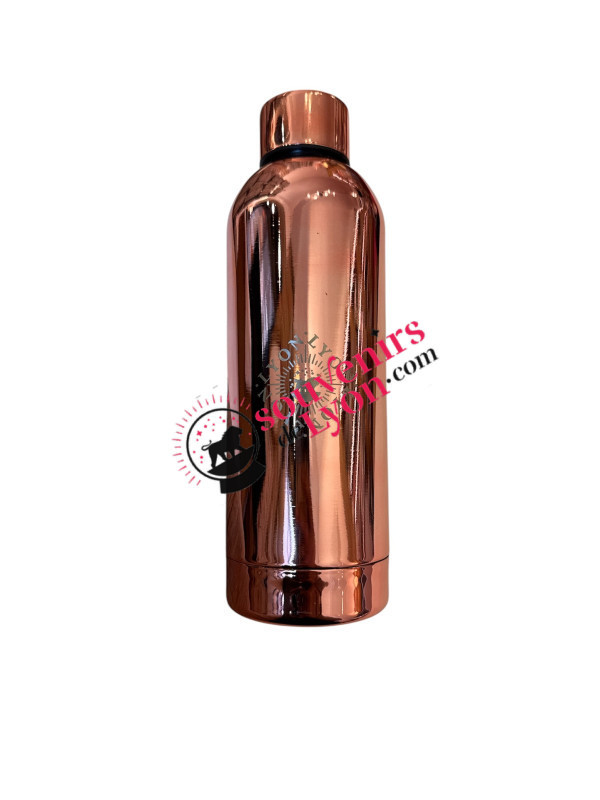 Bouteille Lyon rose dorée chez Souvenirsdelyon.com