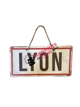 Plaque en Métal Lyon chez Souvenirsdelyon.com