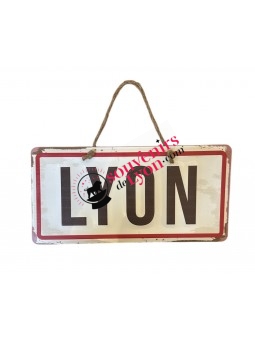 Plaque en Métal Lyon chez Souvenirsdelyon.com