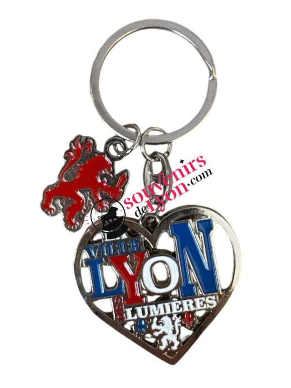 Lyon city of lights key ring