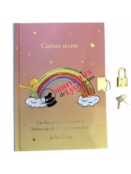 Secret notebook the Little Prince A5 Rainbow 1 at Souvenirsdelyon.Com