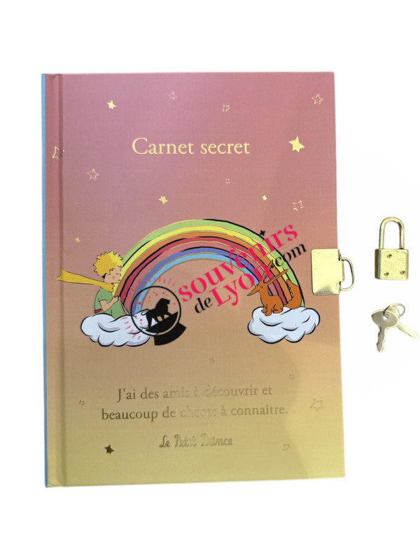 Carnet secret A5 Le Petit Prince arc-en-ciel 1 chez Souvenirsdelyon.com