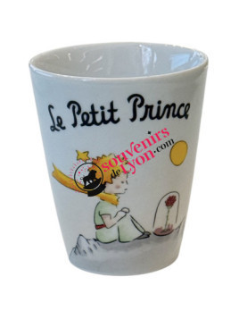 Tasse expresso Le Petit Prince planète et rose 1 chez Souvenirsdelyon.com