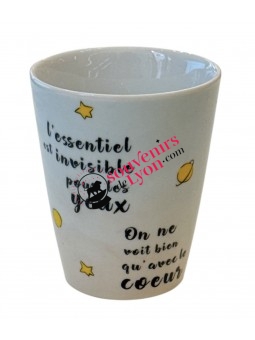 The Little Prince Planete and the Rose Espresso Cup 2 at Souvenirsdelyon.Com