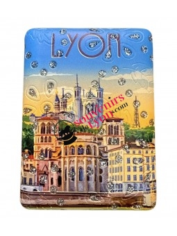 Miroir de poche Lyon Poster fourvière chez Souvenirsdelyon.Com