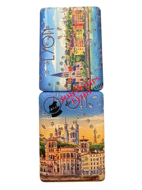 Poster Lyon pocket mirror at Souvenirsdelyon.Com