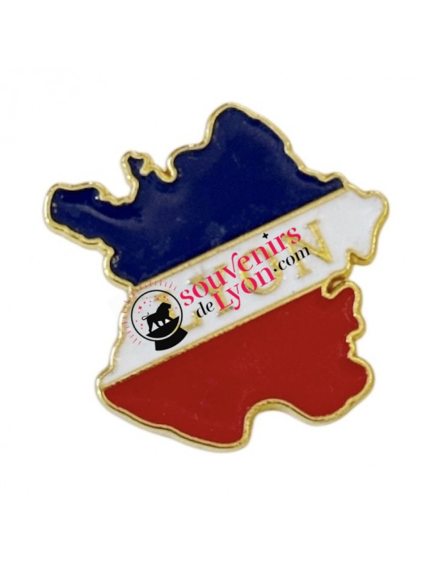 Pin's France Drapeau Lyon chez Souvenirsdelyon.Com