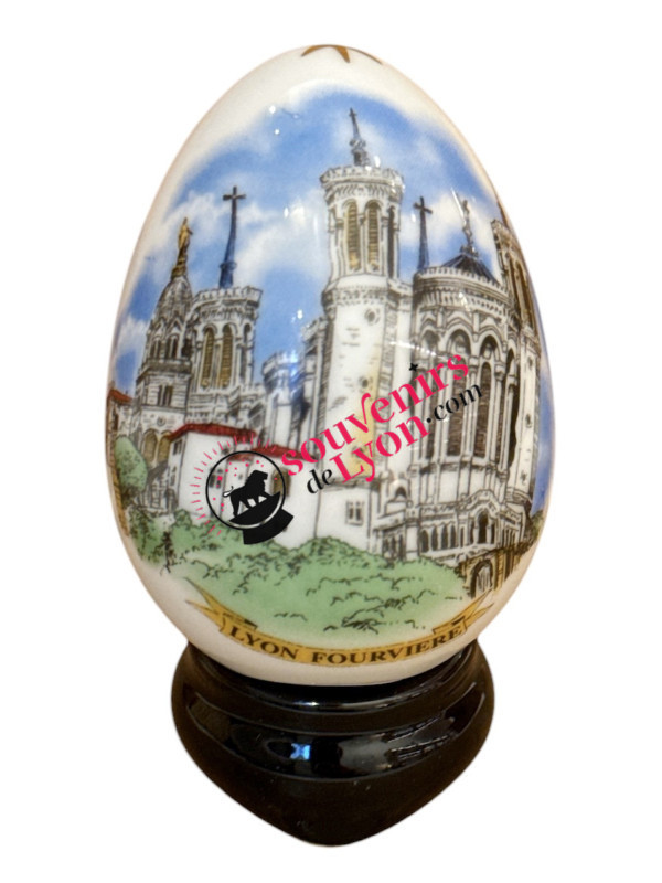 Oeuf de Collection Basilique de Fourvière Lyon chez Souvenirsdelyon.Com