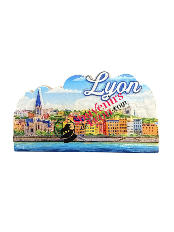Magnet Lyon St Georges Pano at Souvenirsdelyon.Com