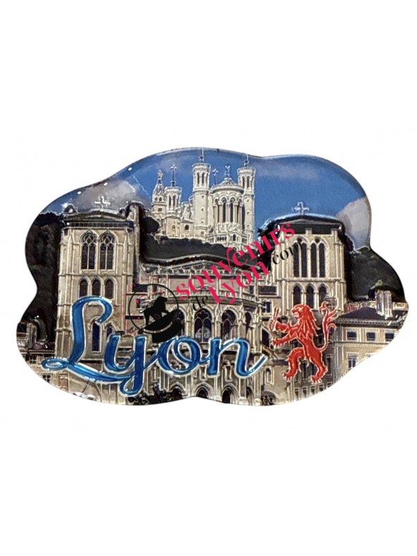 Magnet Lyon Fourvière et Saint Jean Brillant chez Souvenirsdelyon.Com