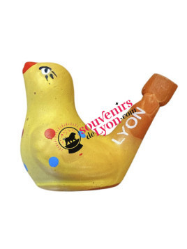 Bird Whistle Lyon Yellow at Souvenirsdelyon.Com