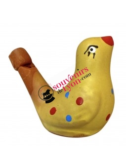 Sifflet d'oiseaux Lyon jaune 2 chez Souvenirsdelyon.Com