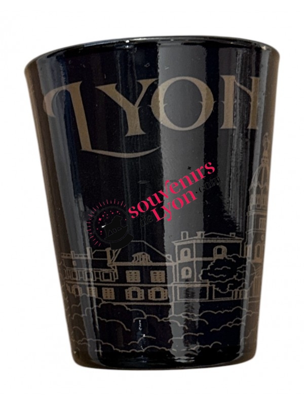 Shooter Lyon Noir Doré chez Souvenirsdelyon.Com
