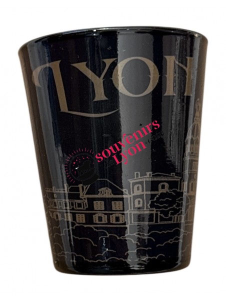 Shooter Lyon Noir Doré chez Souvenirsdelyon.Com
