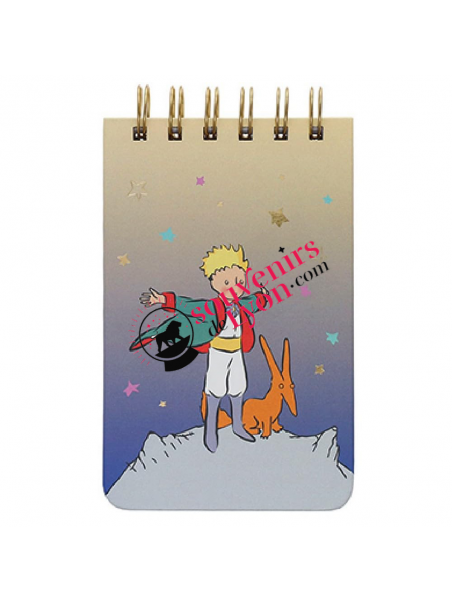 Bloc notes à spirale Le Petit Prince Renard chez souvenirsdelyon.com