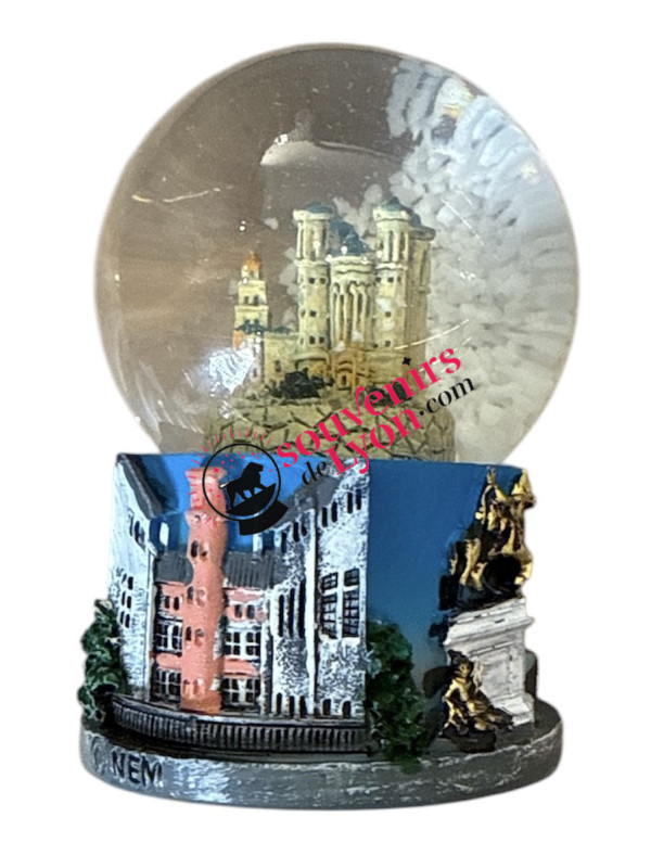 Small Snow Globe Fourviere Lyon 2 at Souvenirsdelyon.Com