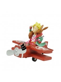The Little Prince on his plane Figurine at Souvenirsdelyon.Com