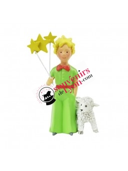 Figurine Le Petit Prince étoiles et mouton chez Souvenirsdelyon.Com