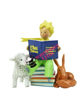 Figurine Le Petit Prince livre, renard et mouton chez souvenirsdelyon.com