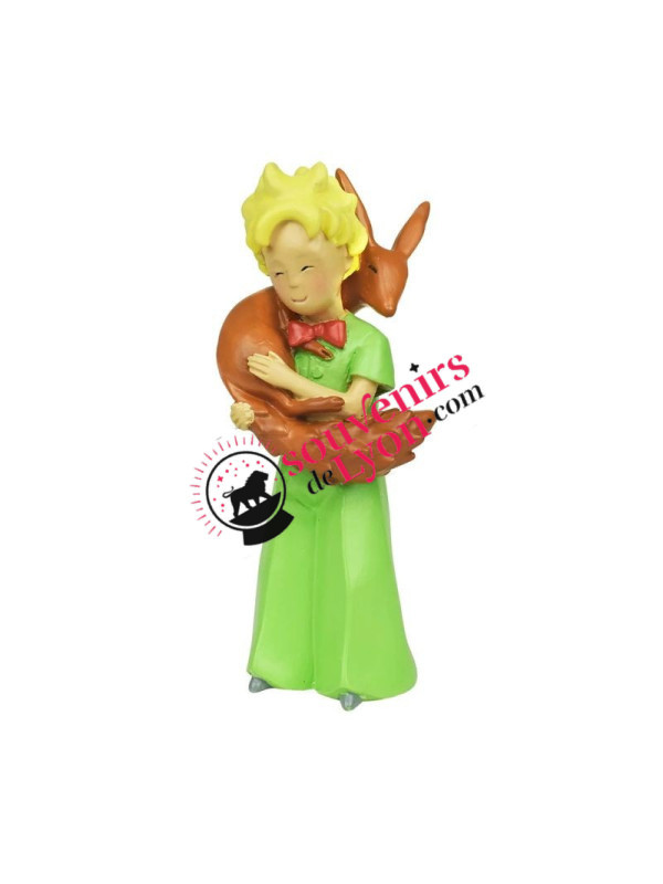 The Little Prince Hugs The Fox Figurine at Souvenirsdelyon.Com