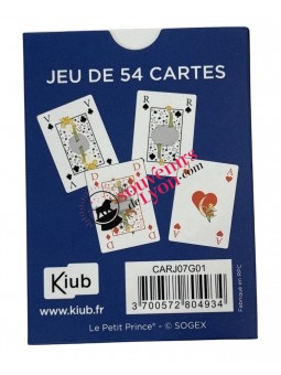 The Little Prince playing cards Blue 2 at Souvenirsdelyon.Com