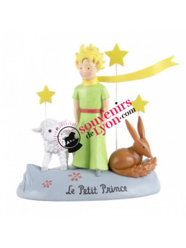 Statuette the Little Prince, the sheep, the fox Souvenirsdelyon.com