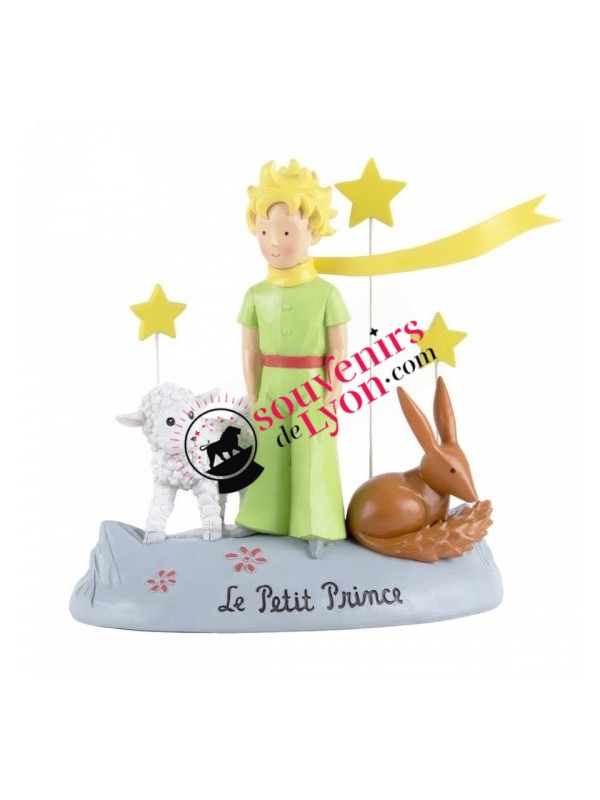 Statuette the Little Prince, the sheep, the fox Souvenirsdelyon.com