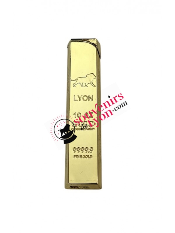 Briquet Lyon lingot d'or chez souvenirsdelyon.com