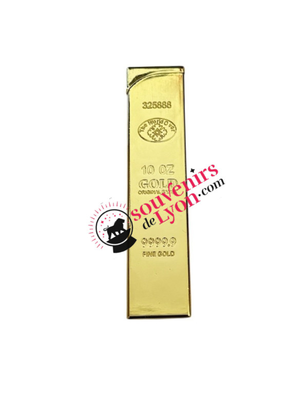 Briquet Lyon lingot d'or chez souvenirsdelyon.com