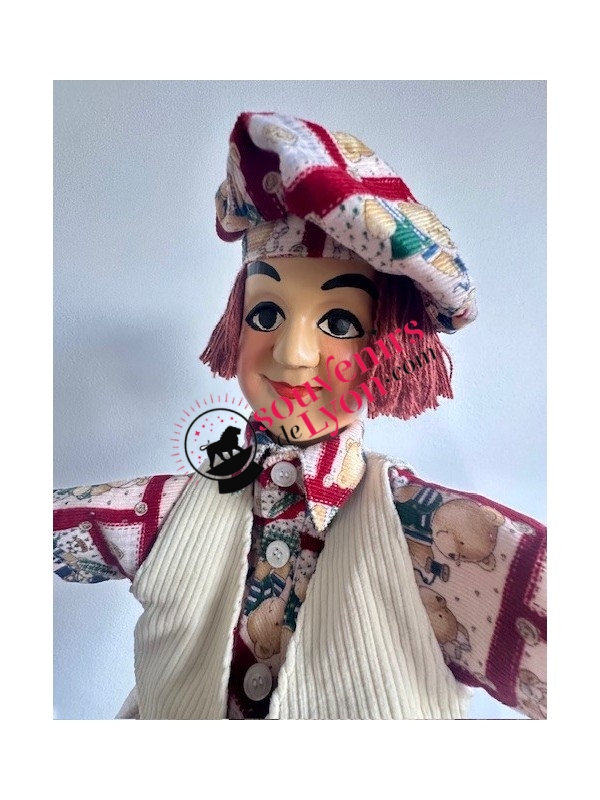 Marionnette le Gamin costume blanc 2 chez Souvenirsdelyon.com