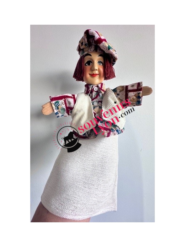 Marionnette le Gamin costume blanc 3 chez Souvenirsdelyon.com