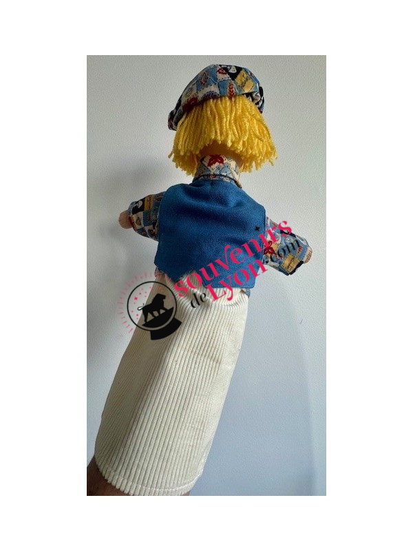 Marionnette le Gamin costume bleu chez Souvenirsdelyon.com