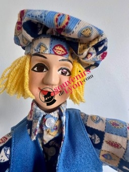 Marionnette le Gamin costume bleu 2 chez Souvenirsdelyon.com