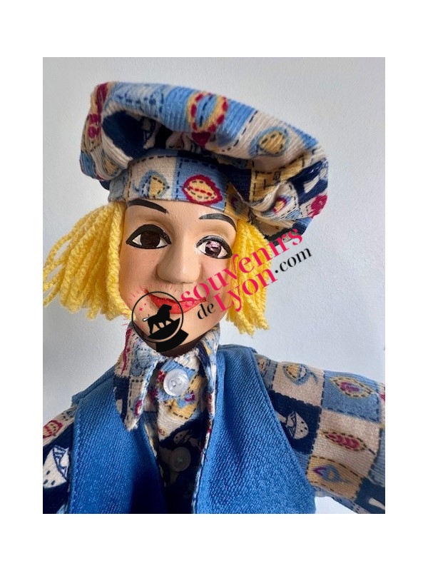 Marionnette le Gamin costume bleu 2 chez Souvenirsdelyon.com