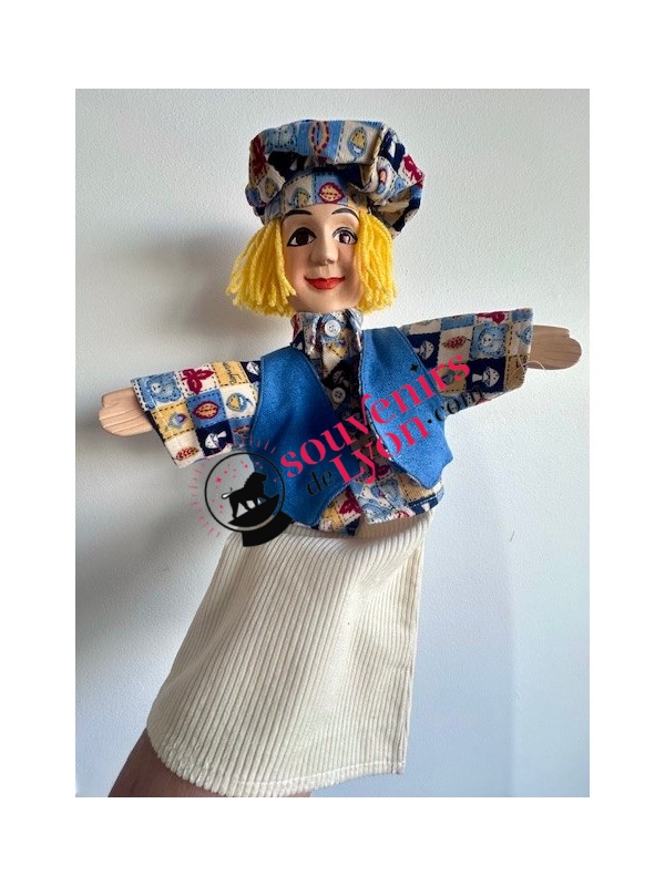 Marionnette le Gamin costume bleu 3 chez Souvenirsdelyon.com