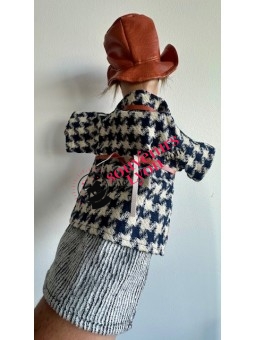 Marionnette Gnafron pied de poule chez Souvenirsdelyon.Com