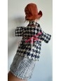 Marionnette Gnafron pied de poule chez Souvenirsdelyon.Com