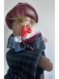 puppet Gnafron blue plaid 2 at Souvenirsdelyon.Com
