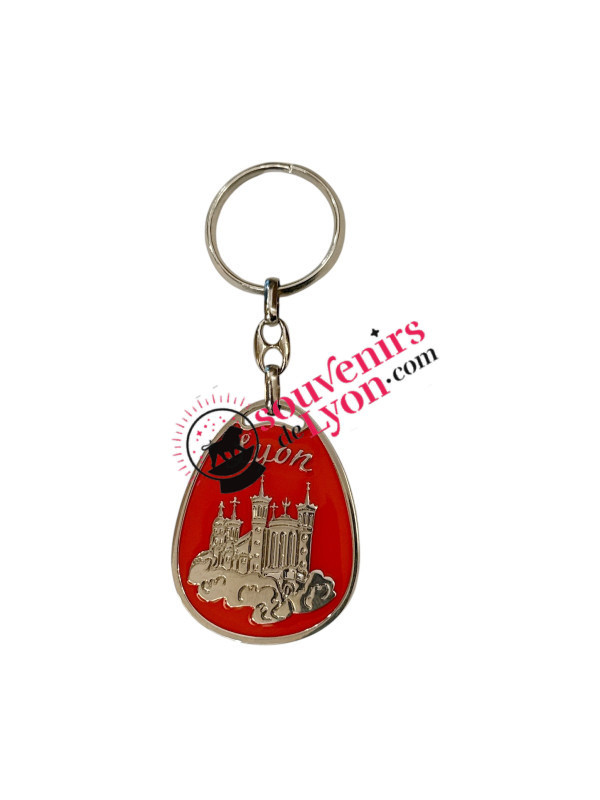 Porte-clé goutte Lyon Fourvière chez Souvenirsdelyon.com