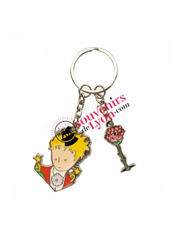 Porte-clés le Petit Prince et la rose chez Souvenirsdelyon.com