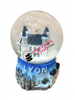 Boule à neige Lyon fourvière petite blanche chez Souvenirsdelyon.com