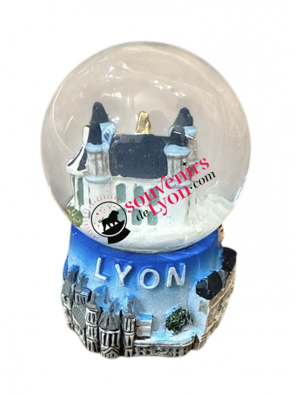 Boule à neige Lyon fourvière petite blanche chez Souvenirsdelyon.com