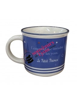 Mini Mug The Little Prince Sitting with the Fox and the Eiffel Tower on souvenirsdelyon.com