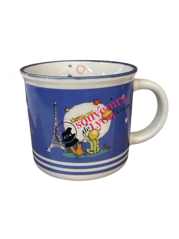 Mini Mug Le Petite Prince Assis Renard Tour Eiffel chez souvenirsdelyon.com